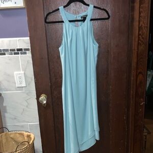 White House Black Market Women's Asymmetric Halter Midi Dress Mint Green